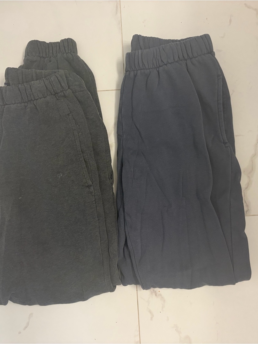 Brandy Melville Navy and Grey Sweat Joggers
